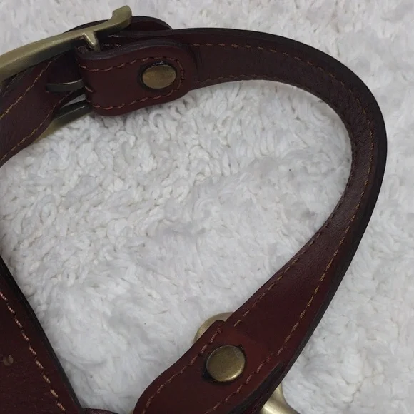 Brown Leather Shoulder Strap Adjustable 40 1/2"-46" L x 1" W #135-44 - Picture 15 of 16
